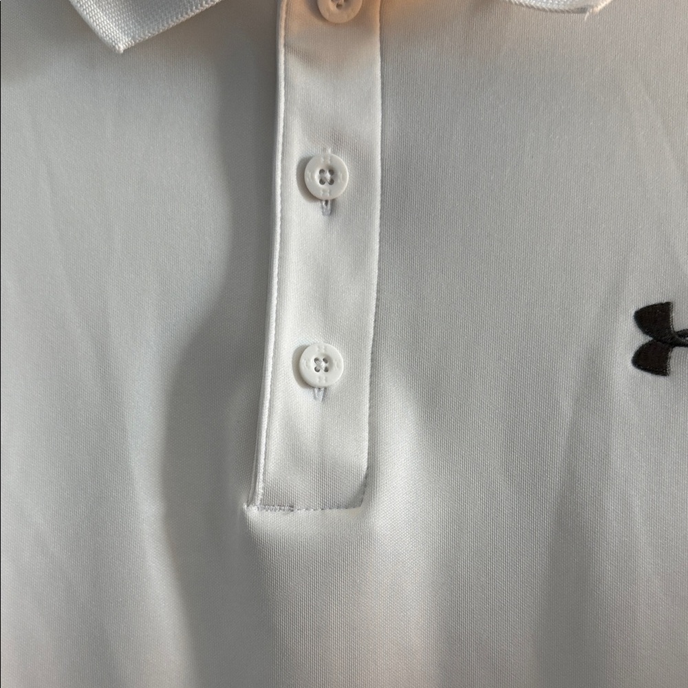 Under Armour Men's Polo Shirt in White - Picture 3 of 5